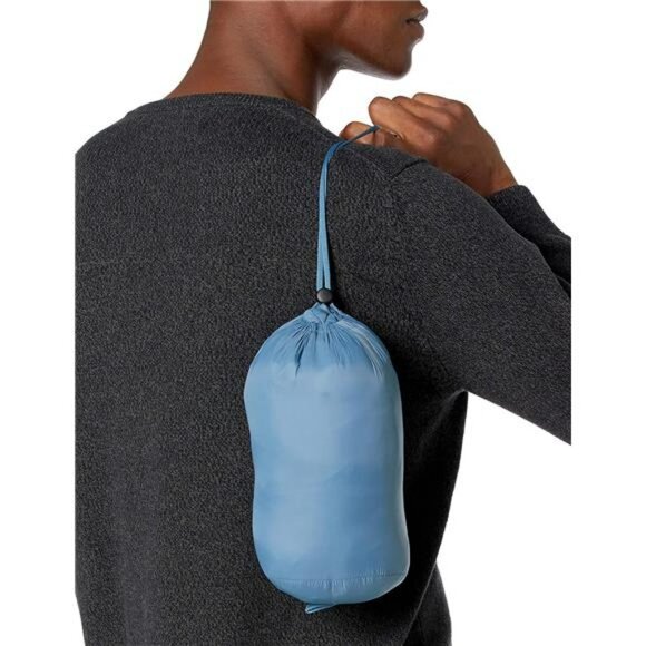 Mens lightweight puffer jacket water resistant packable zip coat big and tall - Picture 6 of 7